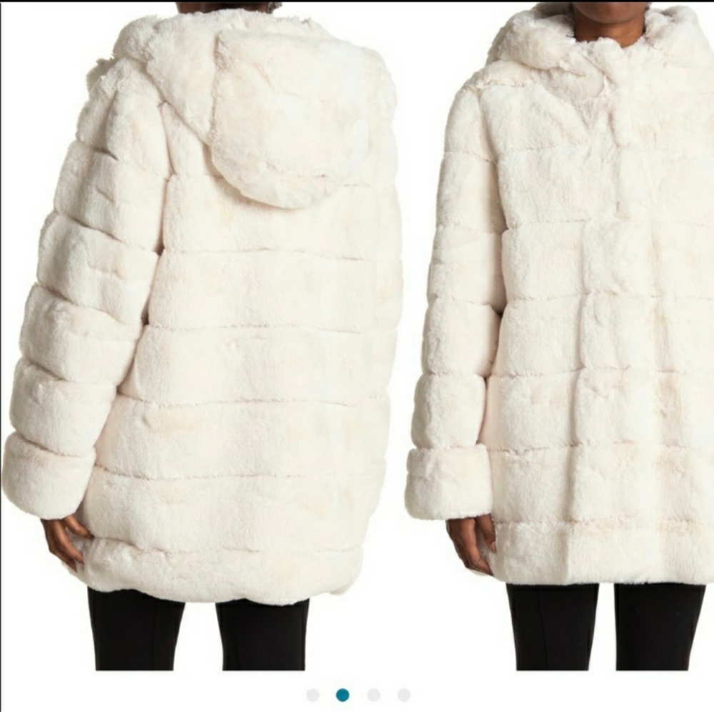 NWT BCBG MAXAAZIR FUAX FUR COATS